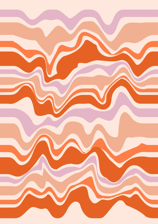 Groovy Horizons Canvas Wall Art