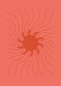 Ember Bloom Abstract Canvas Wall Art