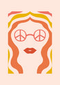 Peace Vibes Portrait Canvas Wall Art