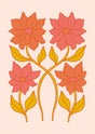 Floral Whimsy in Bloom Canvas Wall Art