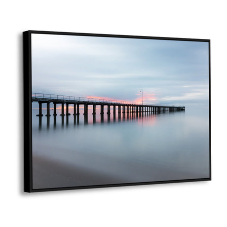 Calm Waters - Pier At Dusk Canvas Wall Art