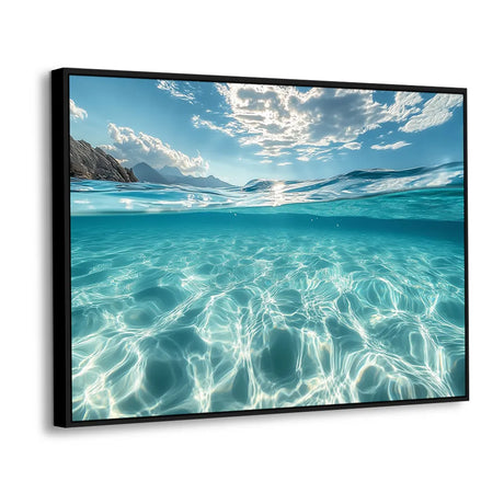 Canvas Wall Art - Crystal Clear Ocean Beauty