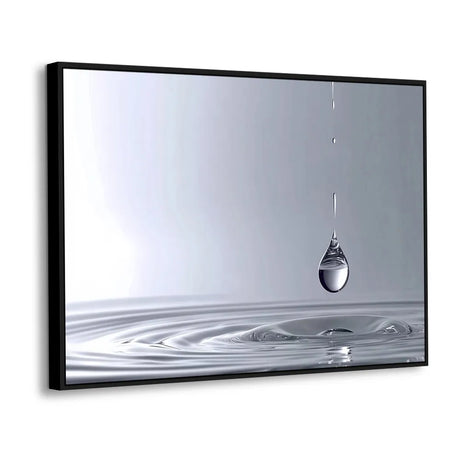 Canvas Wall Art - Tranquil Water Drop In Motion