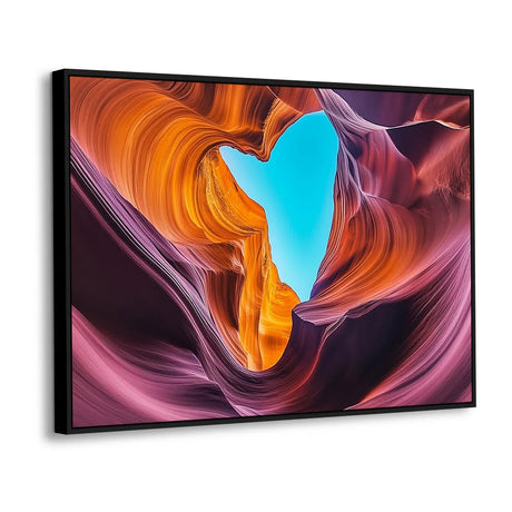 Canyon Heart Canvas Wall Art