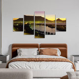 Cape Town Table Mountain Night View Canvas Wall Art