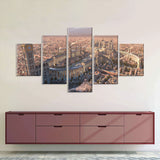 Multi-Panel Fantasy City Canvas Wall Art