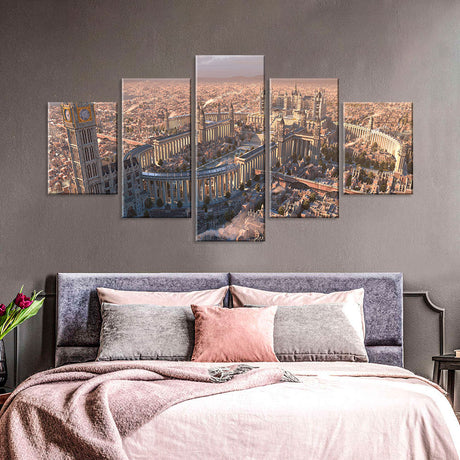 Multi-Panel Fantasy City Canvas Wall Art