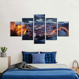 Cesky Krumlov Evening Canvas Wall Art