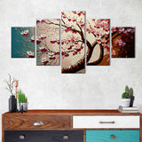 Cherry Blossom Textured Canvas Wall Art