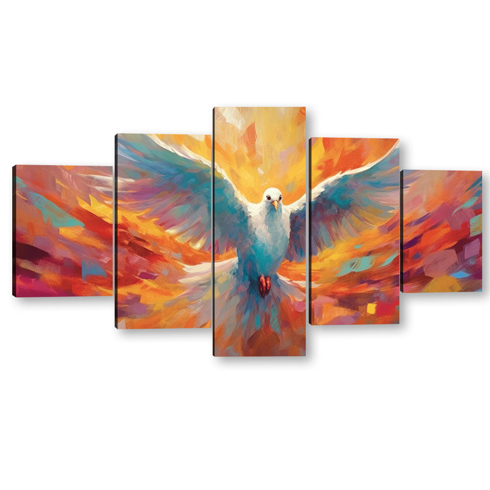 Christian Holy Spirit Dove Canvas Wall Art