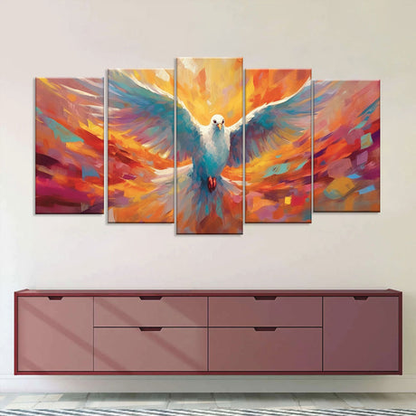 Holy Spirit Dove Christian Canvas Wall Art