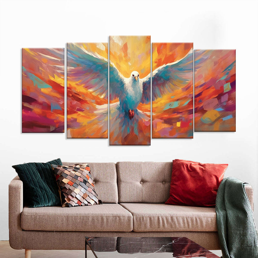 Holy Spirit Dove Christian Canvas Wall Art