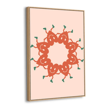 Circle of Joy Abstract Canvas Wall Art