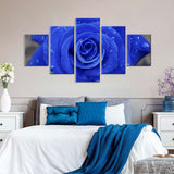 Blue Rose Canvas Wall Art