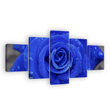 Blue Rose Canvas Wall Art