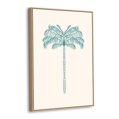 Coastal Calm Palm Canvas Wall Art