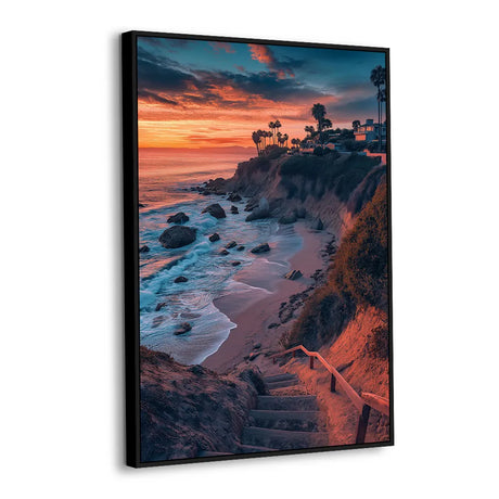 Coastal Sunset Canvas Wall Art