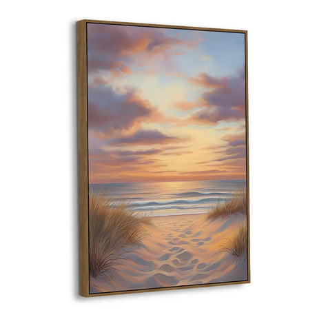 Coastal Sunset Serenity Canvas Wall Art