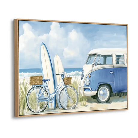 Coastal Surf Adventure Canvas Wall Art