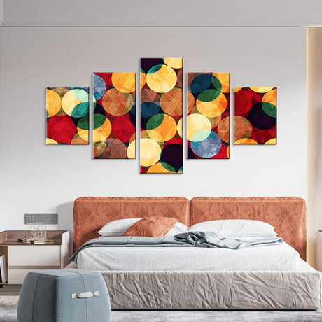 Abstract Round Pattern Canvas Wall Art