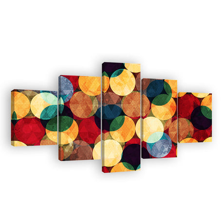 Abstract Round Pattern Canvas Wall Art