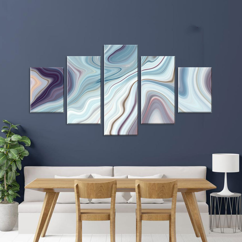 Elegant Swirling Agate Canvas Wall Art