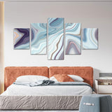 Elegant Swirling Agate Canvas Wall Art