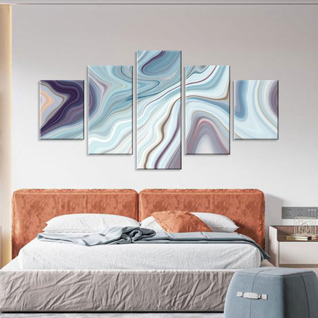 Elegant Swirling Agate Canvas Wall Art