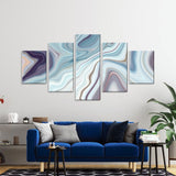 Elegant Swirling Agate Canvas Wall Art