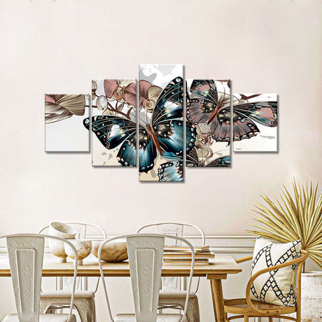 Colorful Butterfly Canvas Wall Art