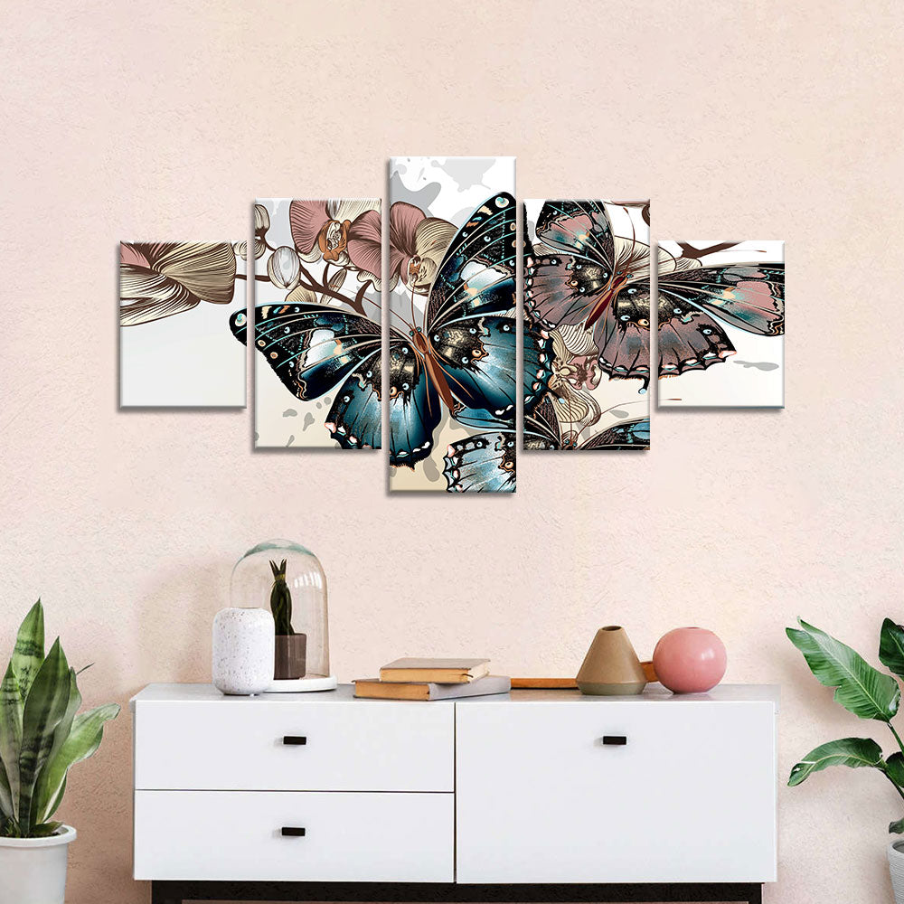 Colorful Butterfly Canvas Wall Art