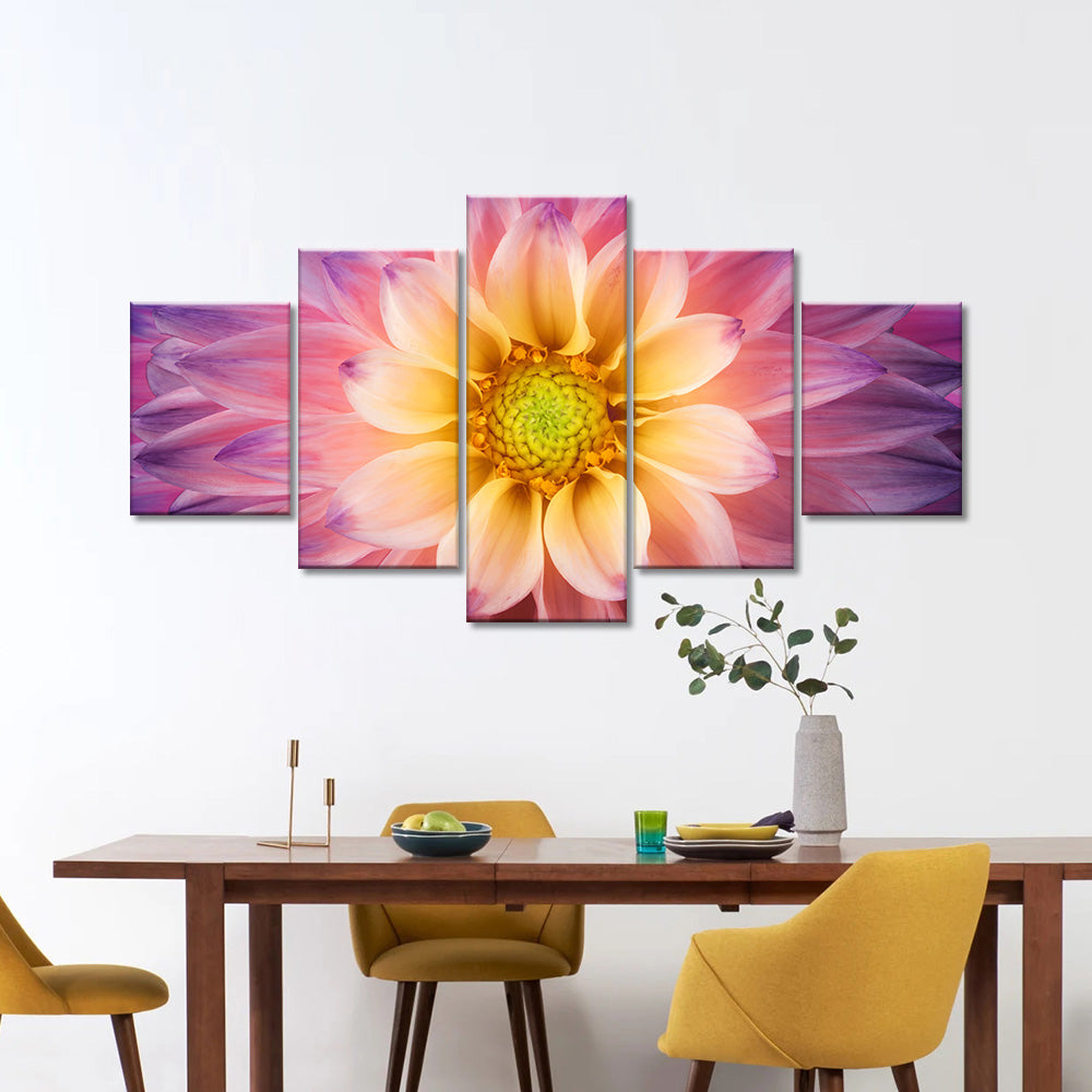 Colorful Chrysanthemum Flower Canvas Wall Art