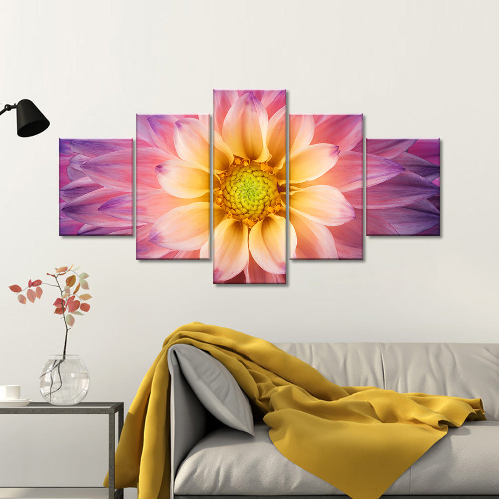 Colorful Chrysanthemum Flower Canvas Wall Art