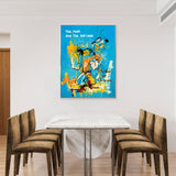 Colorful Popeye Graffiti Canvas Wall Art