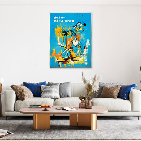 Colorful Popeye Graffiti Canvas Wall Art