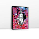 Colorful Rome Gladiator Graffiti Canvas Wall Art