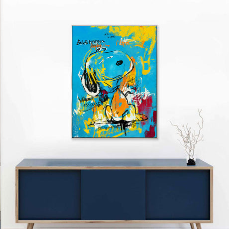 Colorful Snoopy Graffiti Canvas Wall Art