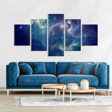 Colorful Space Nebula Canvas Wall Art