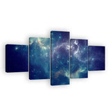 Colorful Space Nebula Canvas Wall Art