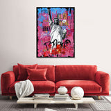 Colorful Statue Of Liberty Graffiti Canvas Wall Art5