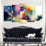 Vivid Hummingbird Canvas Wall Art