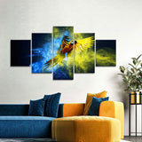 Colorful Flying Parrot Canvas Wall Art