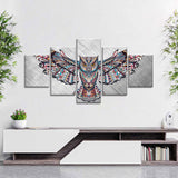 Colorful Owl Canvas Wall Art