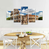 Colosseum in Rome Canvas Wall Art - Multi-Panel Design