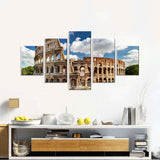 Colosseum in Rome Canvas Wall Art - Multi-Panel Design