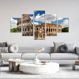 Colosseum in Rome Canvas Wall Art - Multi-Panel Design