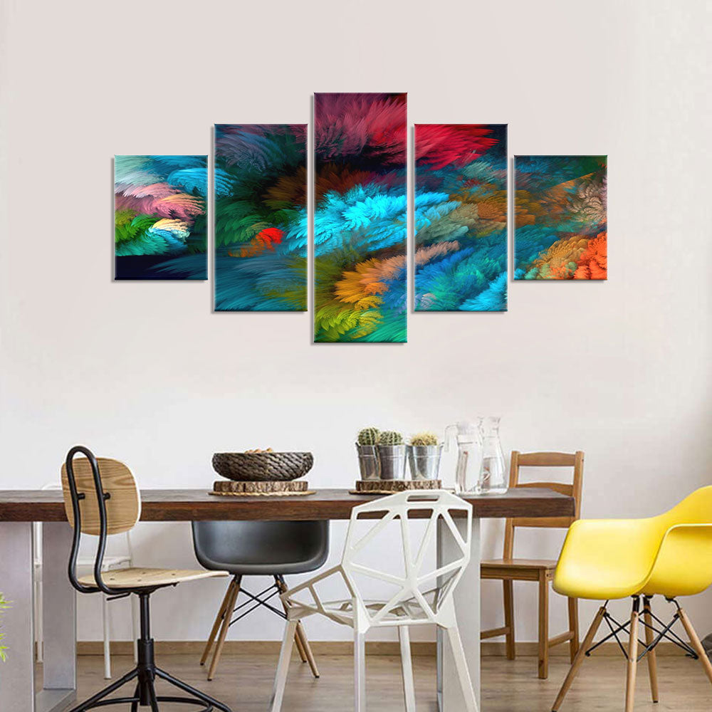 Colorful Abstract Cloudscape Canvas Wall Art