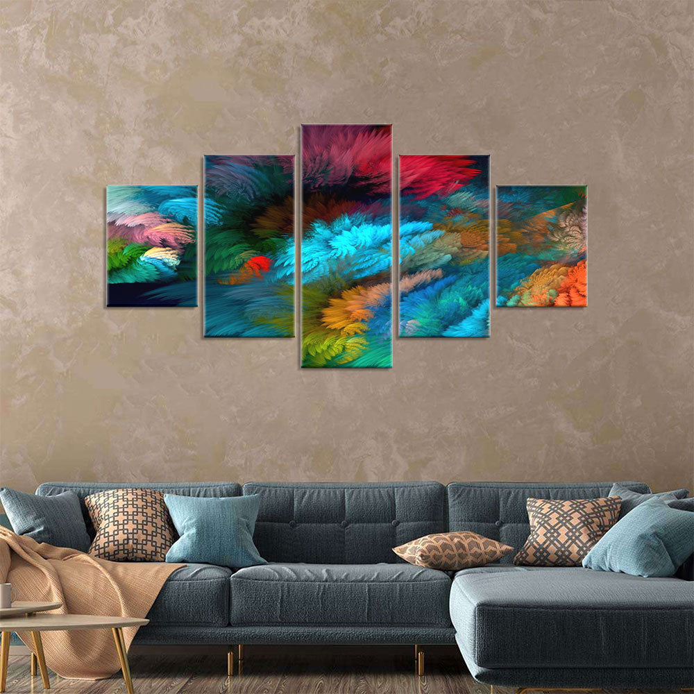 Colorful Abstract Cloudscape Canvas Wall Art