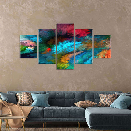 Colorful Abstract Cloudscape Canvas Wall Art