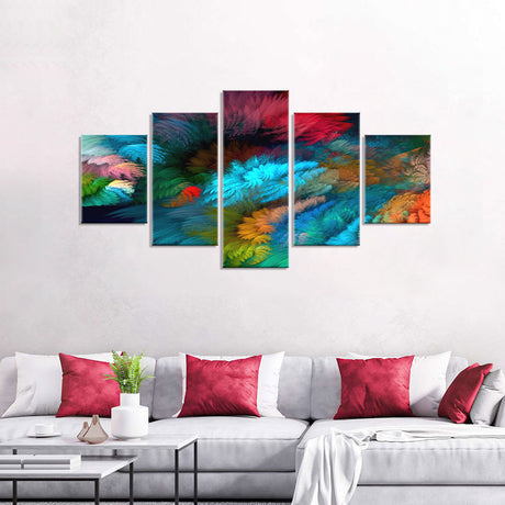 Colorful Abstract Cloudscape Canvas Wall Art